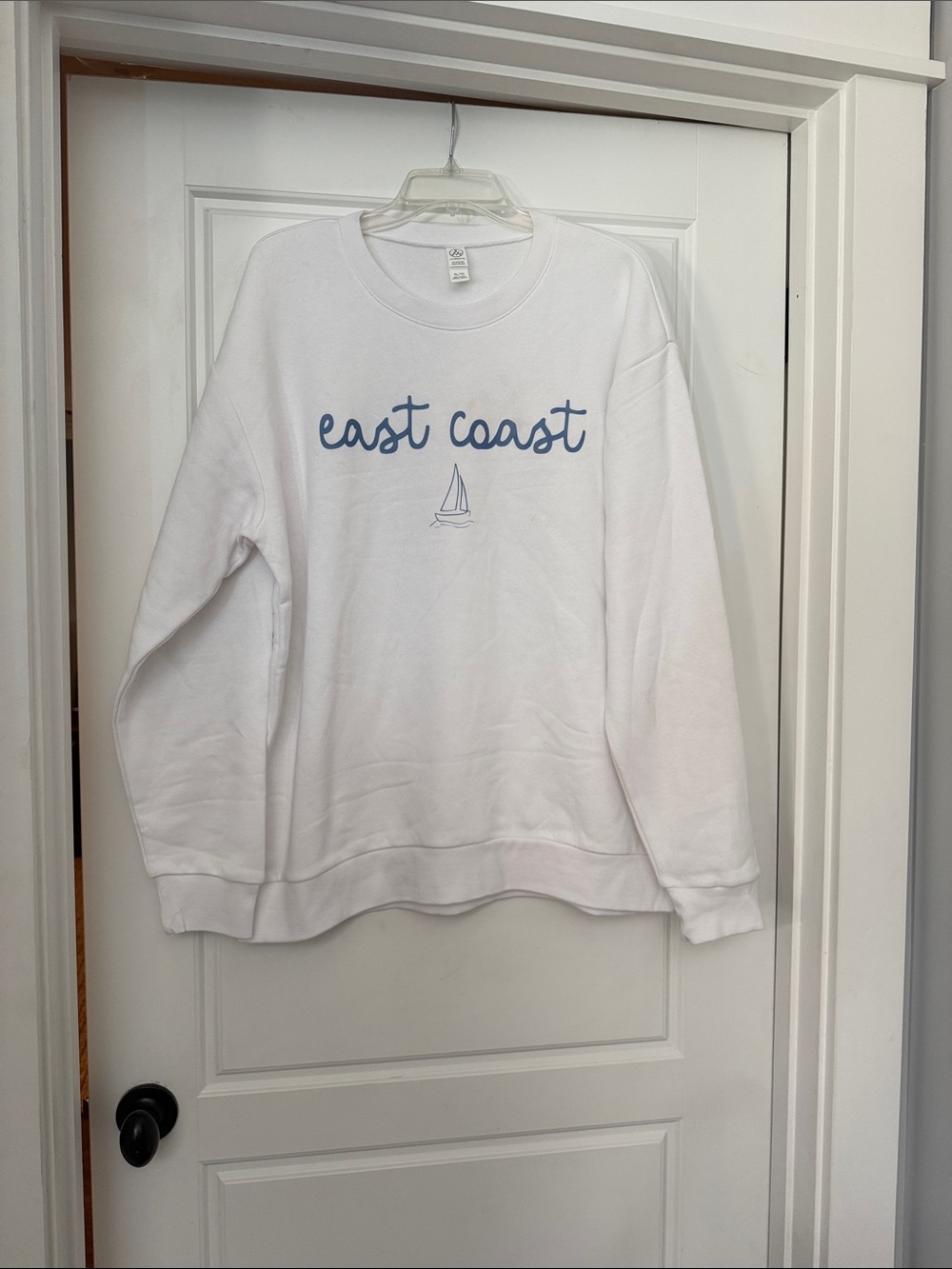 East Coast White Crewneck